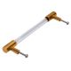 Clear Golden Medium Cylinder Glass Door Handles